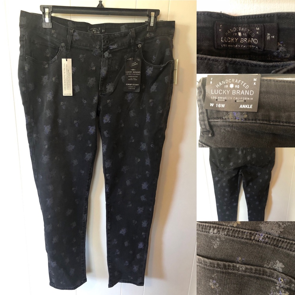 Lucky Brand Ginger Skinny mid-rise ankle jean 16W